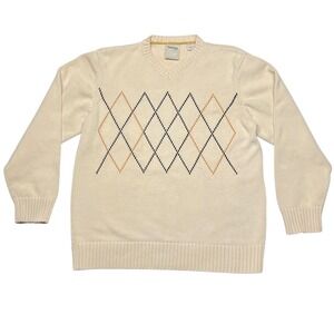 Vintage Y2K Timberland Cotton Sweater Men's Large Brown Heritage‎ EUC